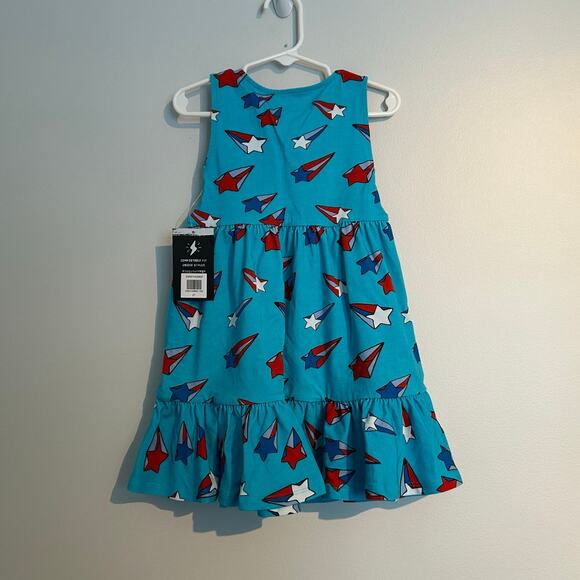 NWT Rags Shooting Stars Patriotic Tiered Dress – 2T - Picture 2 of 8